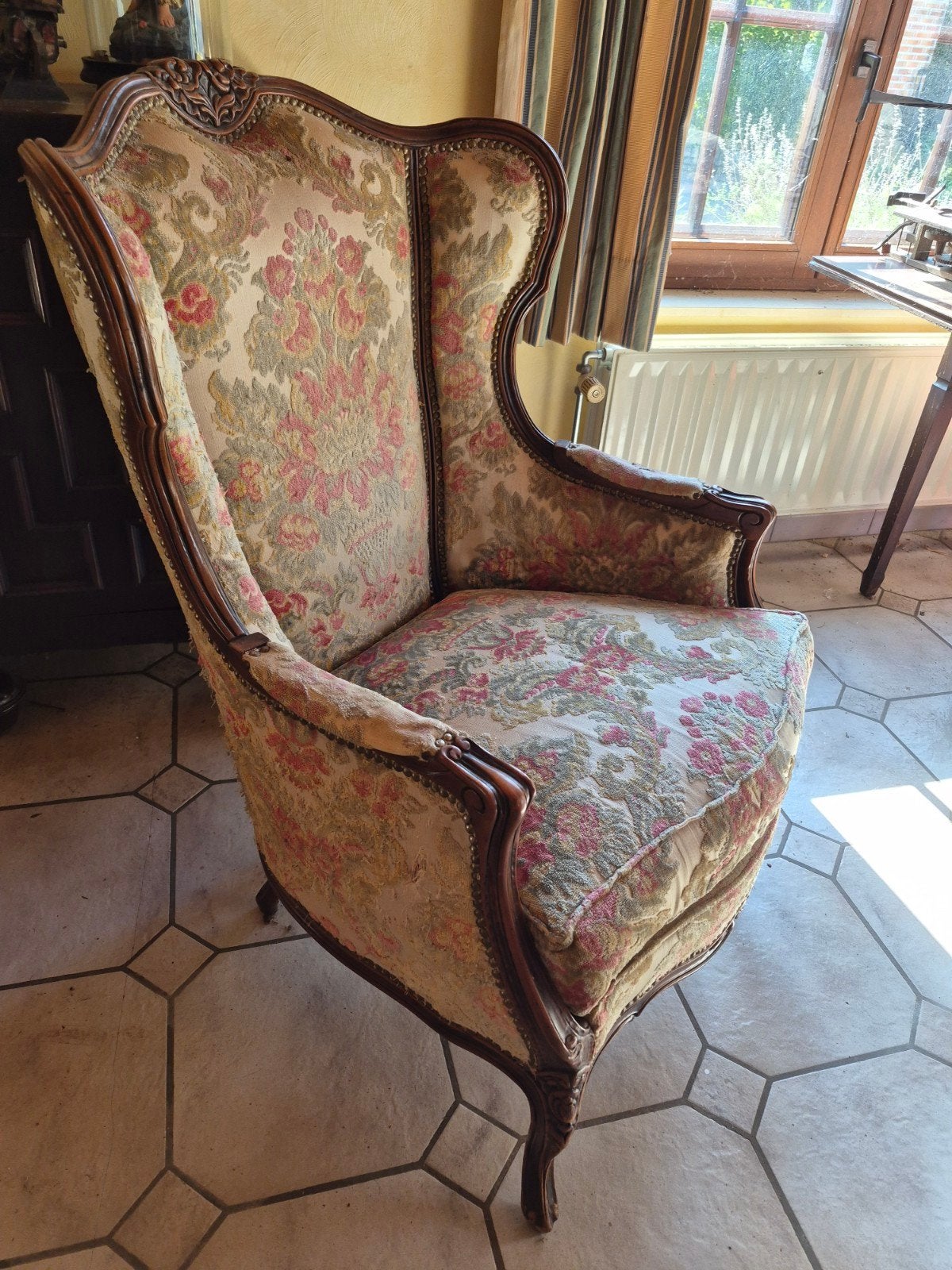fauteuil bergère à oreilles ancien, Enlèvement