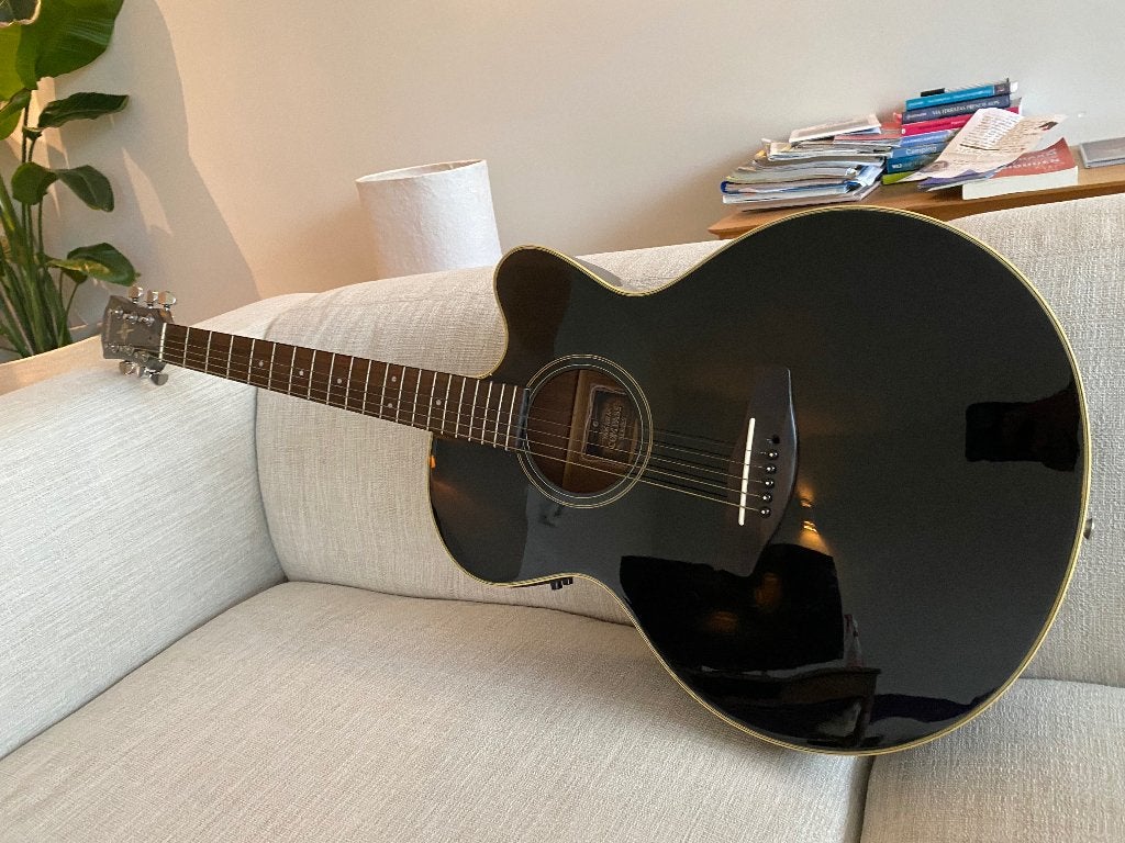 Yamaha SEMI AKOESTISCHE gitaar CPX-5BL, Enlèvement ou Envoi, Comme neuf, Guitare Western ou Guitare Folk