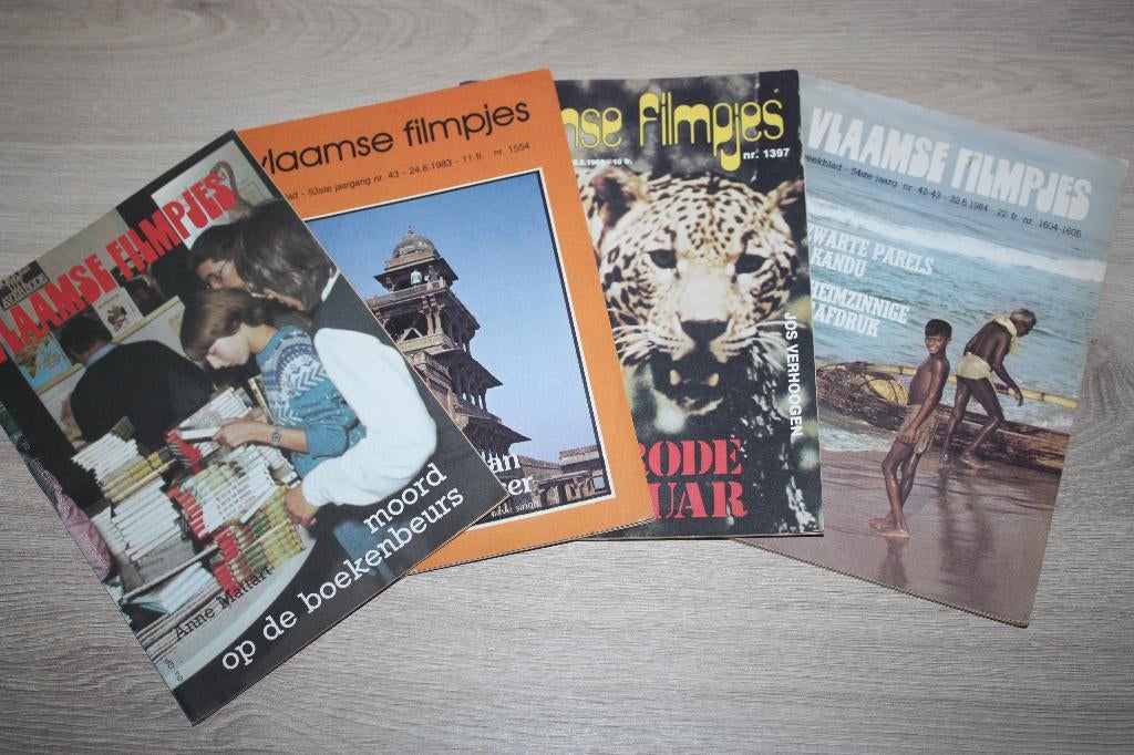4x striptekenaar artikel in Vlaamse filmpjes, Verzamelen, Ophalen of Verzenden, Overige figuren, Gebruikt, Boek of Spel