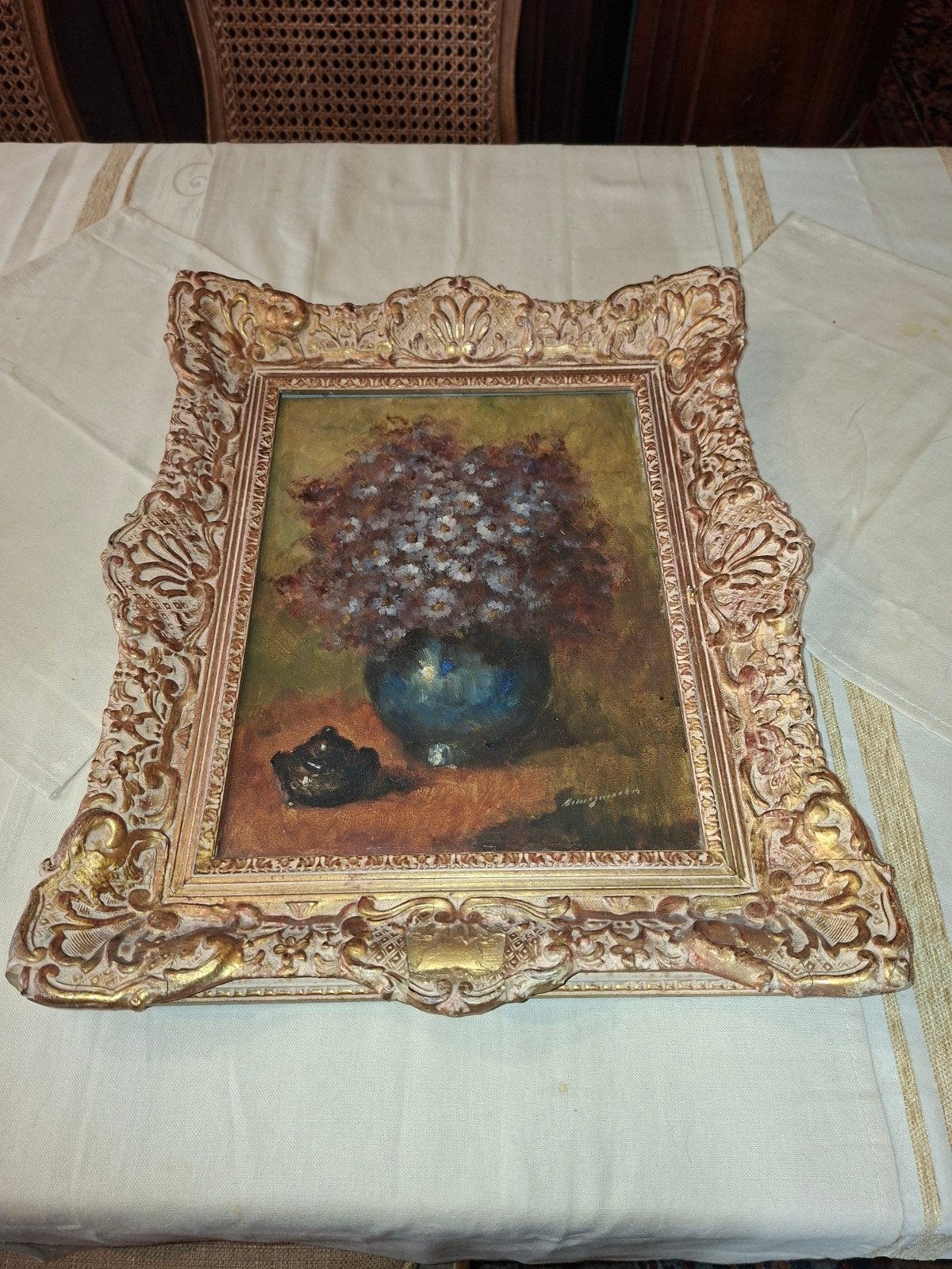 Huile sur toile, Antiquités & Art, Art | Peinture | Classique, Enlèvement, Toile