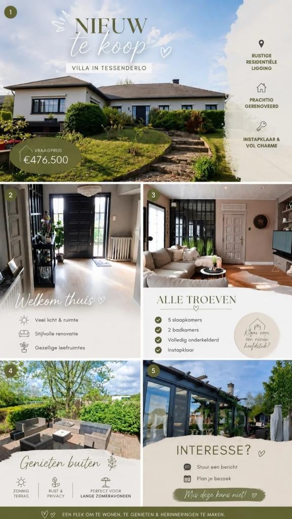 Villa à vendre à Tessenderlo., Offres d'emploi, Emplois | Agent immobilier & Immobilier