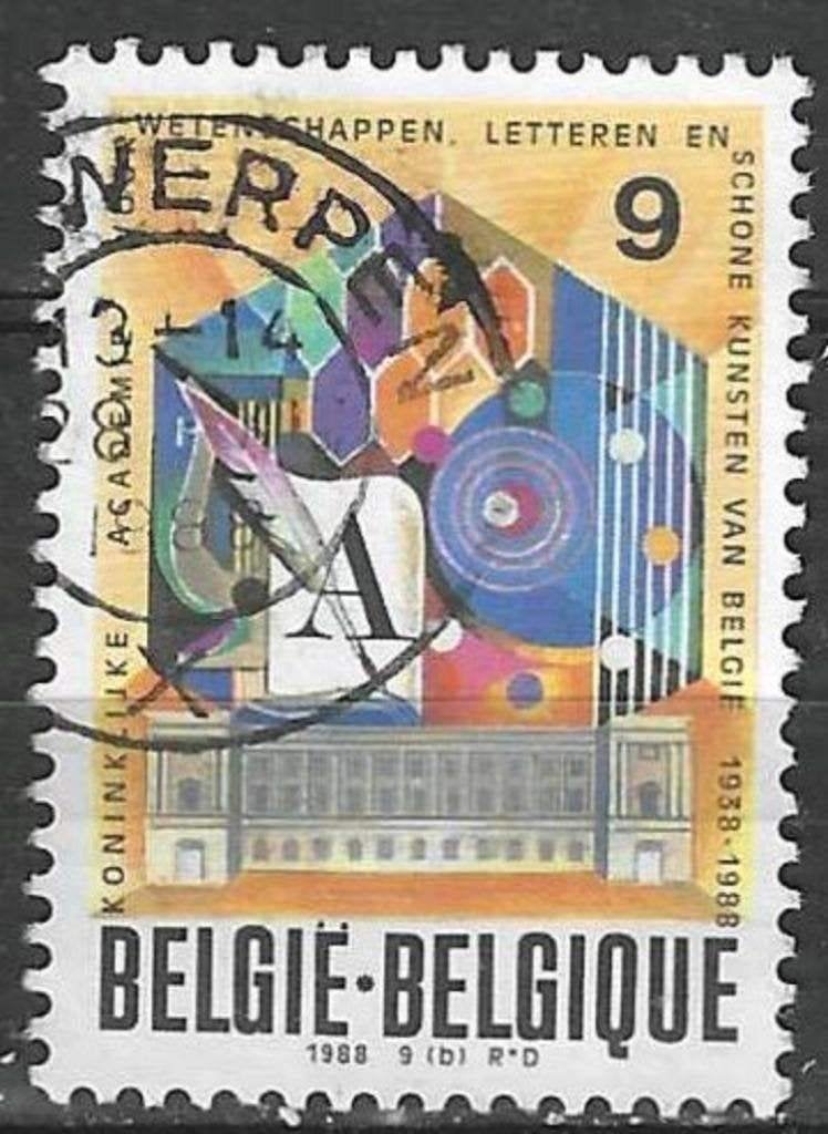 Belgique 1988 - Yvert/OBP 2297 - Royal Academy (ST), Envoi, Affranchi, Oblitéré
