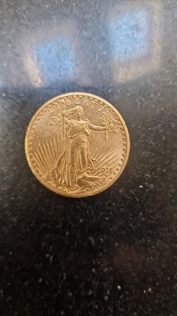 Goud - Gaudens Golden Eagle, Timbres & Monnaies, Monnaies | Belgique, Enlèvement, Or, Or