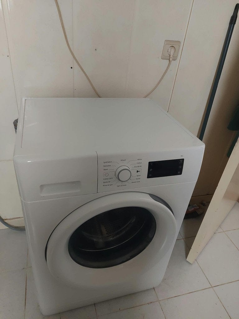 Set van recente en functionerende wasmachine en droogkast, Ophalen, Zo goed als nieuw