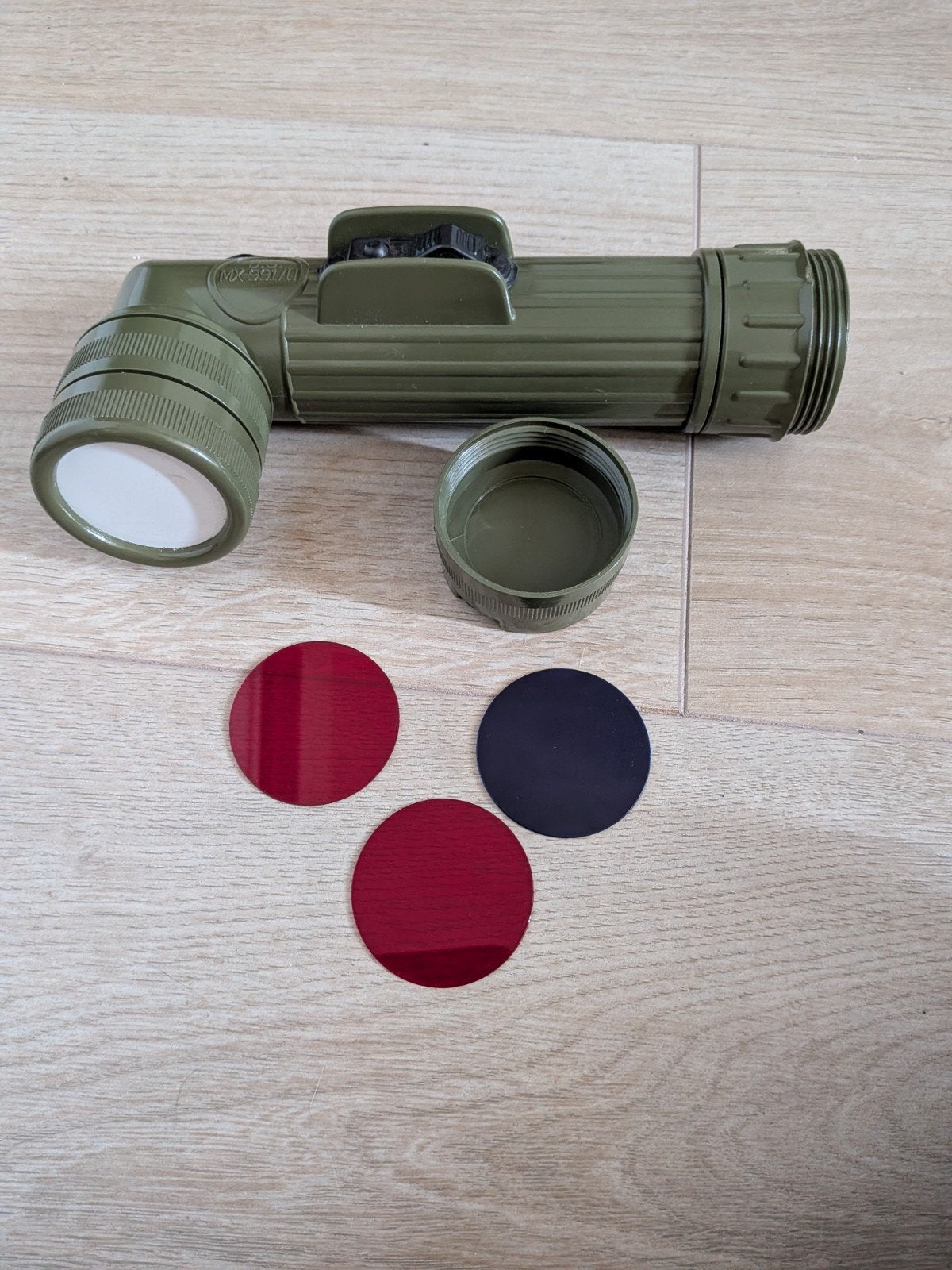 Military Angle Head Flashlight, Ophalen of Verzenden