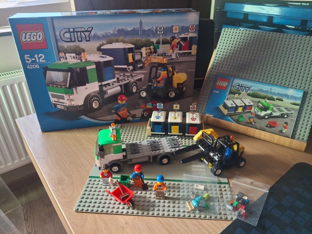 Lego - 4206 - Camion de recyclage, City, Enlèvement ou Envoi, Lego, Ensemble complet