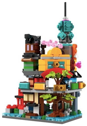 LEGO 40705 Micro NINJAGO Stadstuinen, Kinderen en Baby's, Inclusief instructies, Verzenden, Lego, Zo goed als nieuw