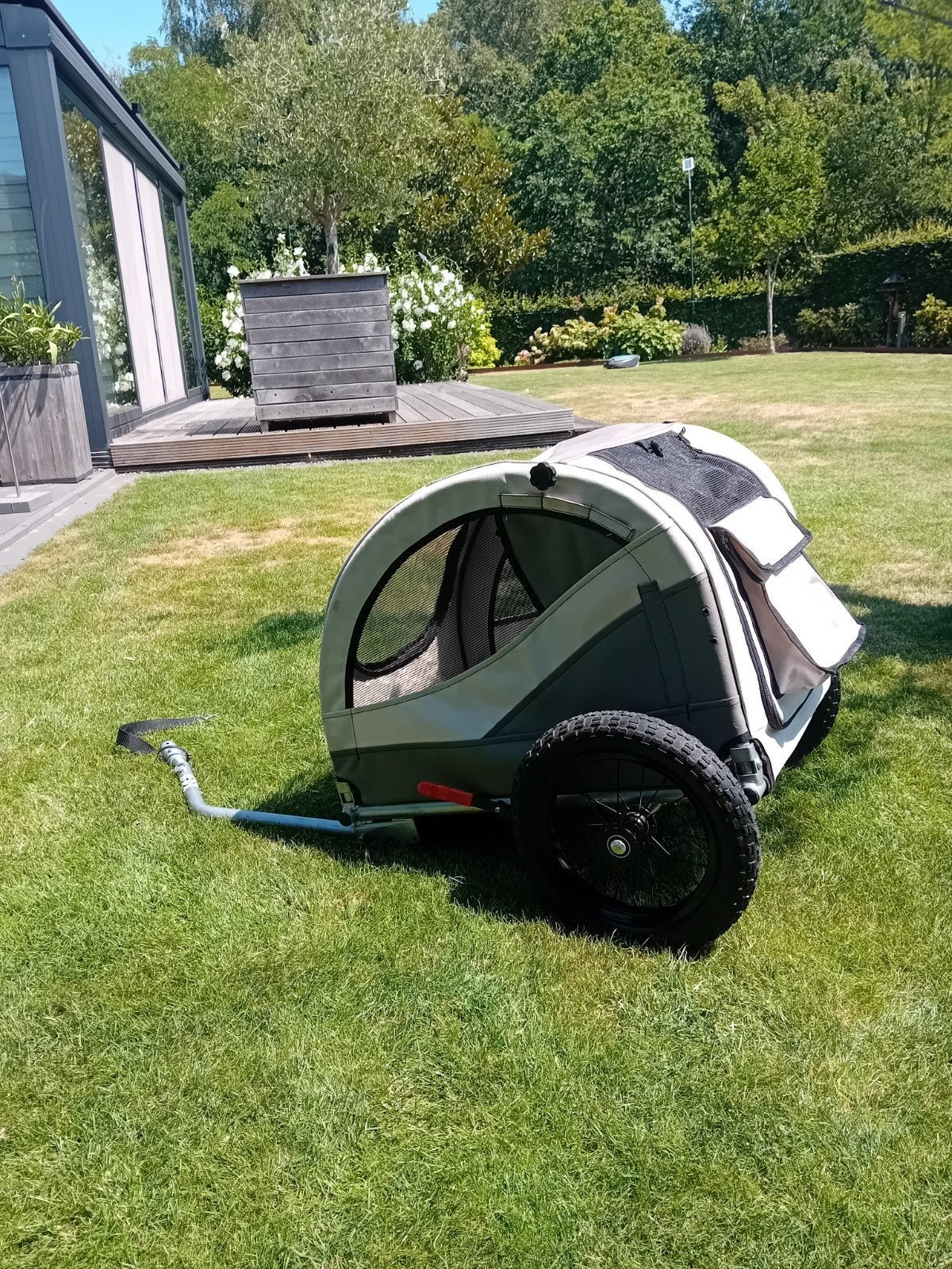 Honden fietskar, Ophalen