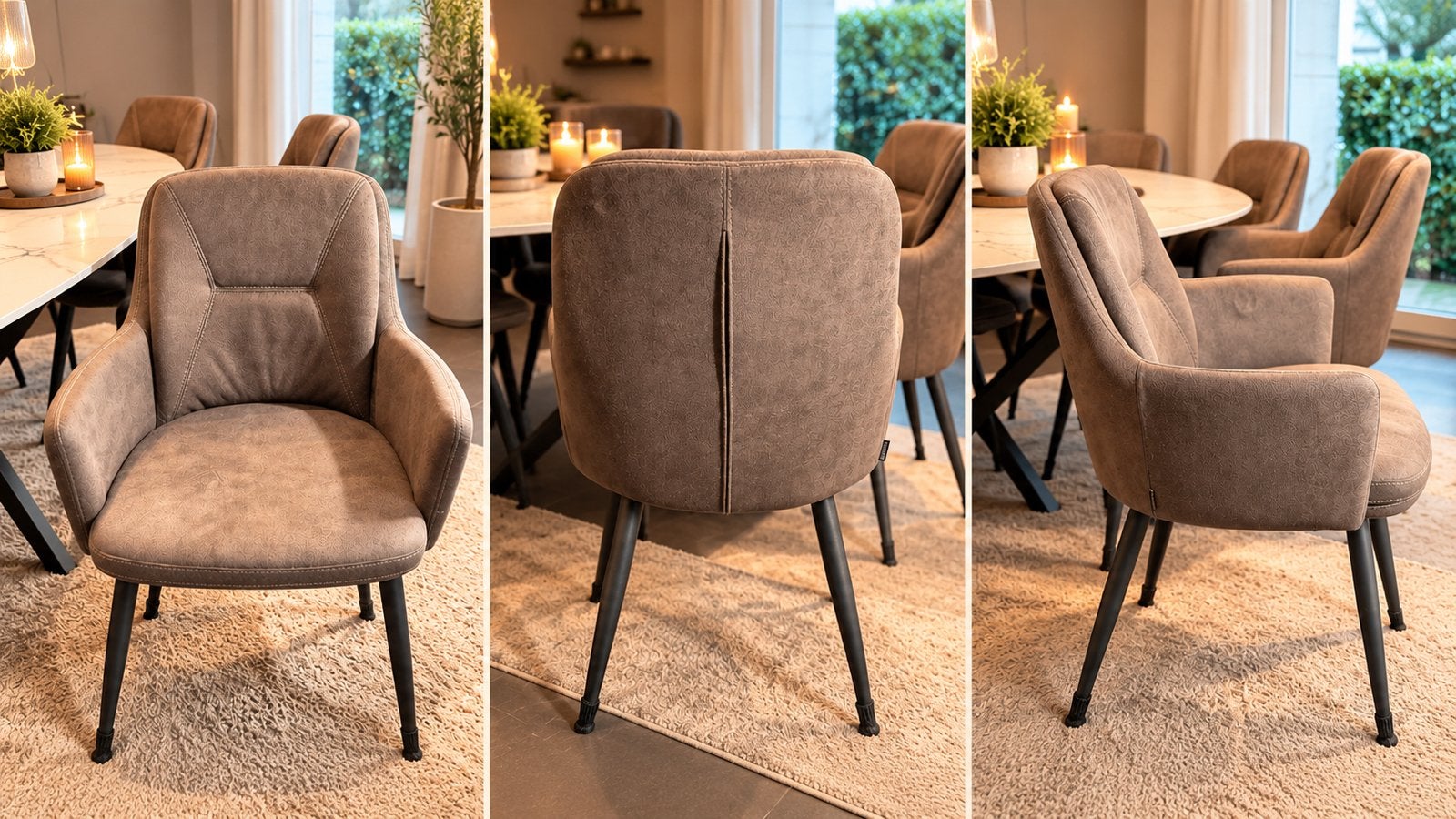 6 sièges baquets de luxe à vendre - anthracite/taupe, Enlèvement, Comme neuf