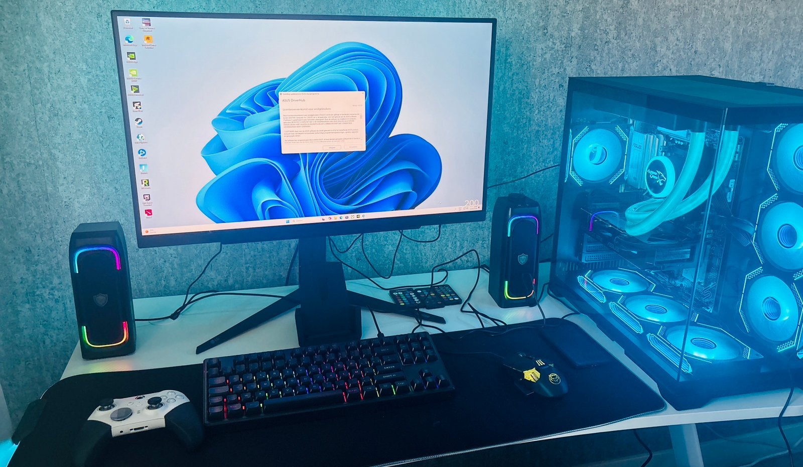 Gaming PC Ryzen 7 RTX 5060 + Muis, KB & Controller, Computers en Software, Desktop Pc's, SSD, 16 GB, Gaming, Ophalen