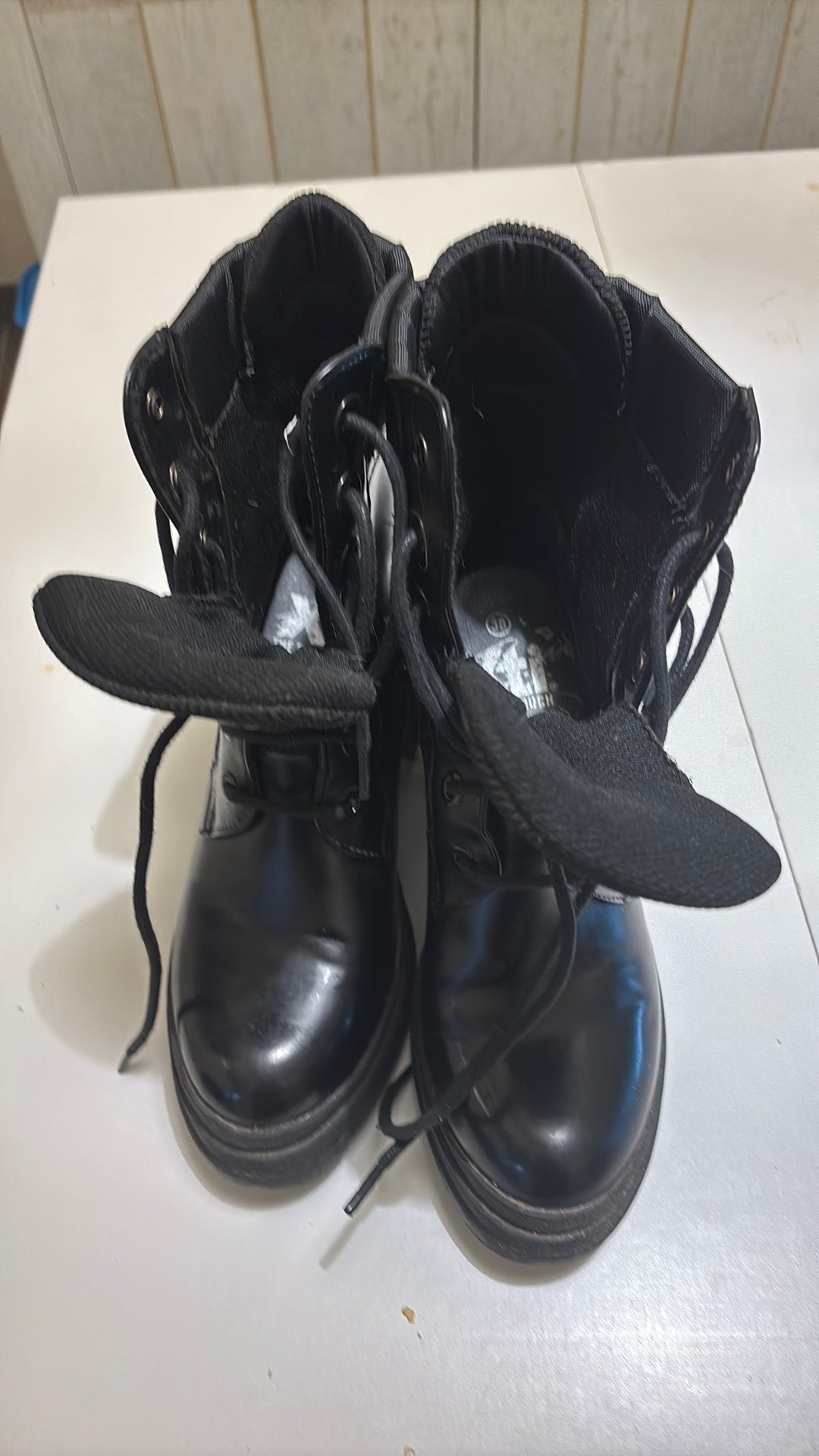 Botte mi haute, Kleding | Dames, Schoenen, Ophalen, Zwart, Overige typen, Zo goed als nieuw