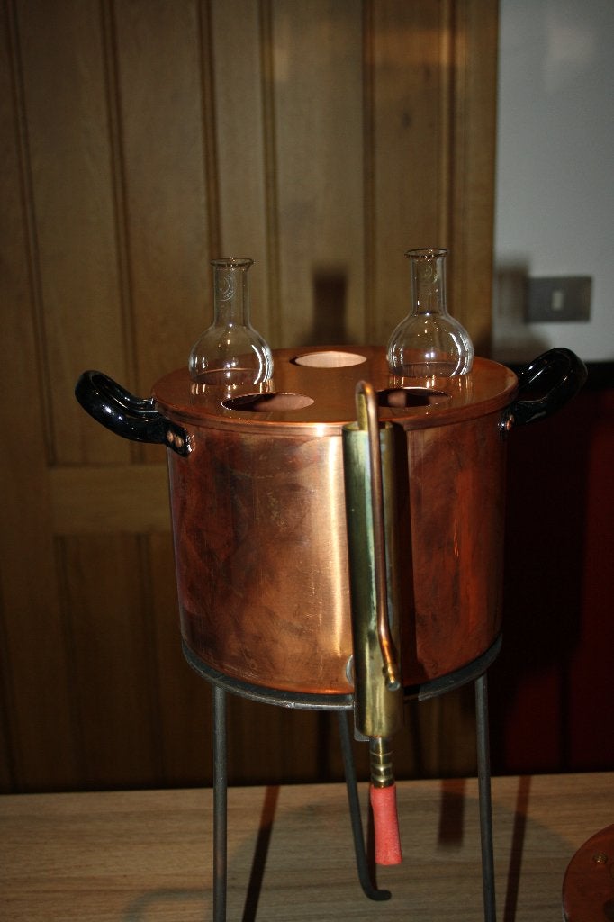 Koperen warmwaterbad, Ophalen, Koper