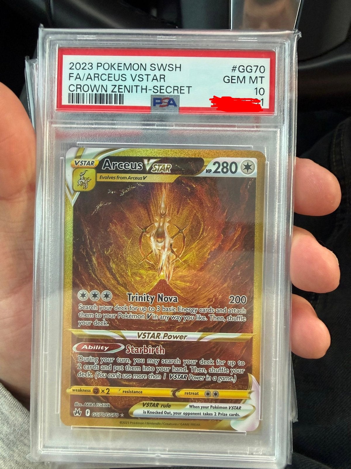 Arceus Vstar GG70 PSA10, Ophalen, Zo goed als nieuw