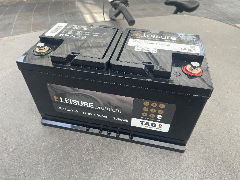 LifePO4 Litium batterij 100ah, Ophalen, Gebruikt