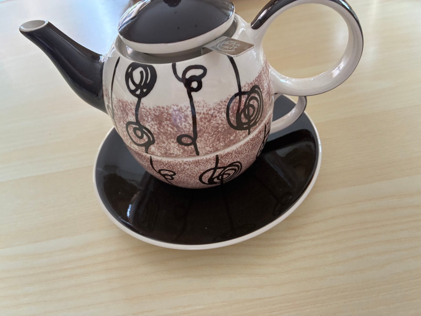 Theepot met tas !, Maison & Meubles, Cuisine | Vaisselle, Enlèvement, Comme neuf, Théière