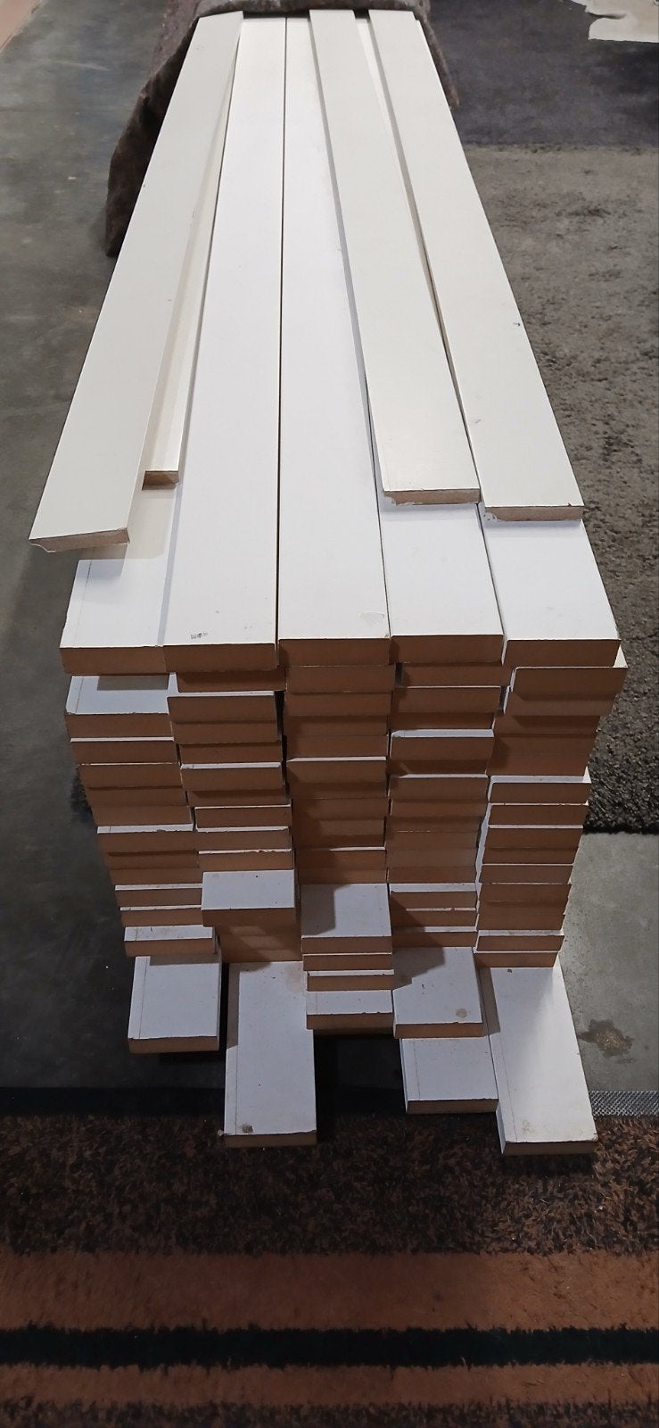 Latten MDF wit gelakt, Ophalen, MDF