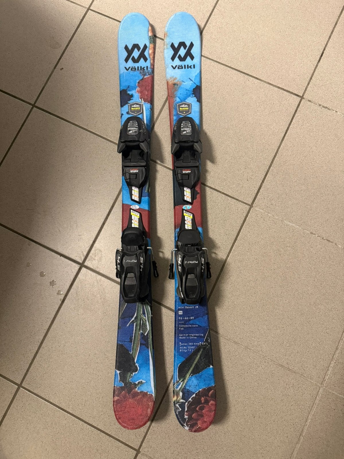 Ski Volkl mini Revolt jr 98 kinderski, Sports & Fitness, Enlèvement ou Envoi, Comme neuf, Ski, Skis
