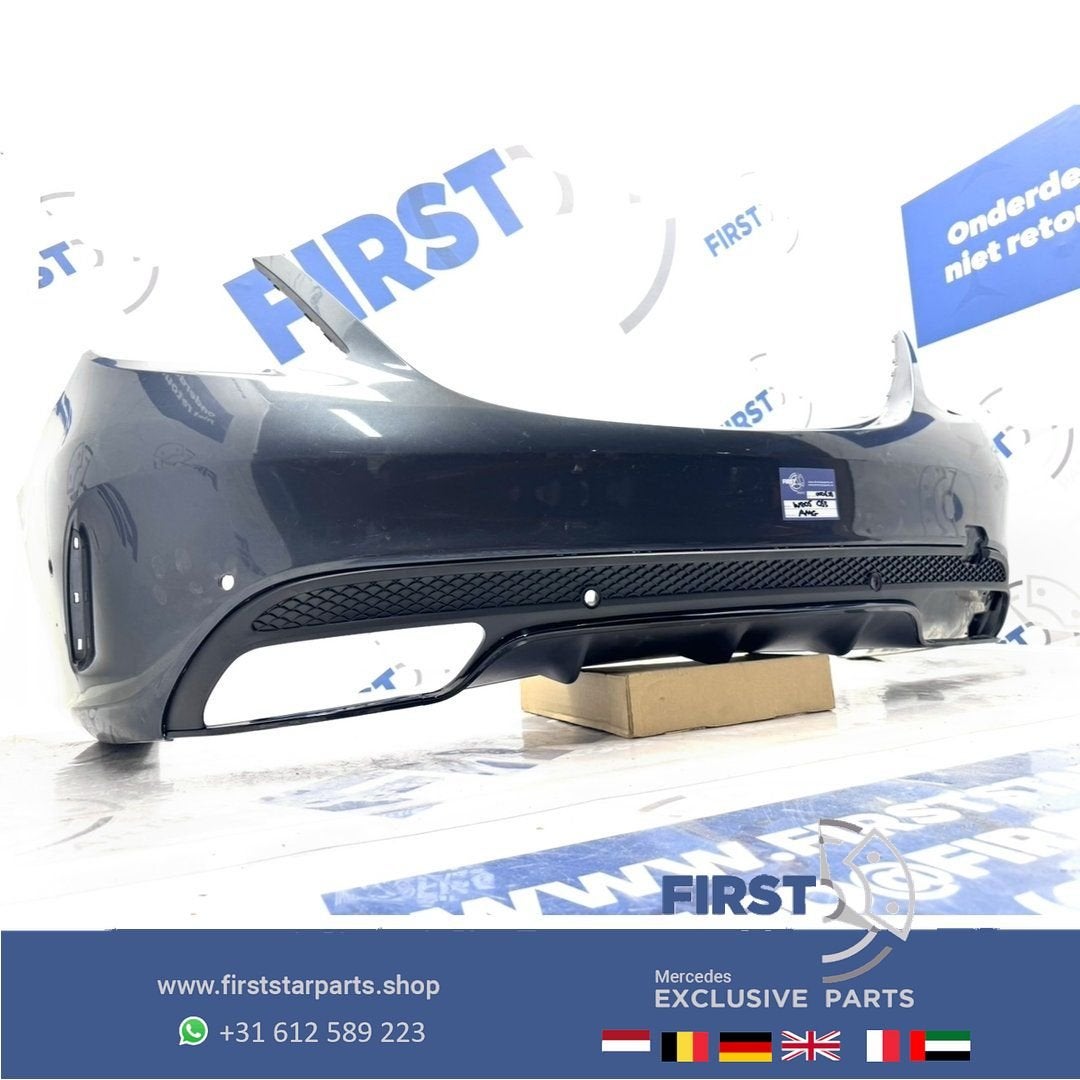 W205 C63 AMG ACHTERBUMPER + DIFFUSER ZWART WIT GRIJS BLAUW R, Arrière, Utilisé, -, -
