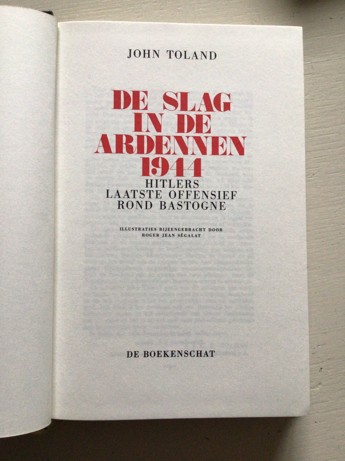 De slag in de ardennen 1944, Ophalen of Verzenden, Zo goed als nieuw