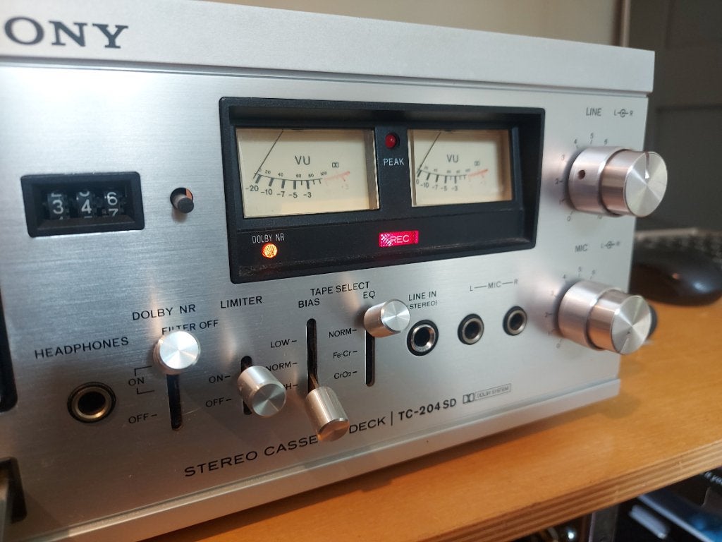 Sony TC 204 SD, TV, Hi-fi & Vidéo, Decks cassettes, Enlèvement ou Envoi, Simple, Sony
