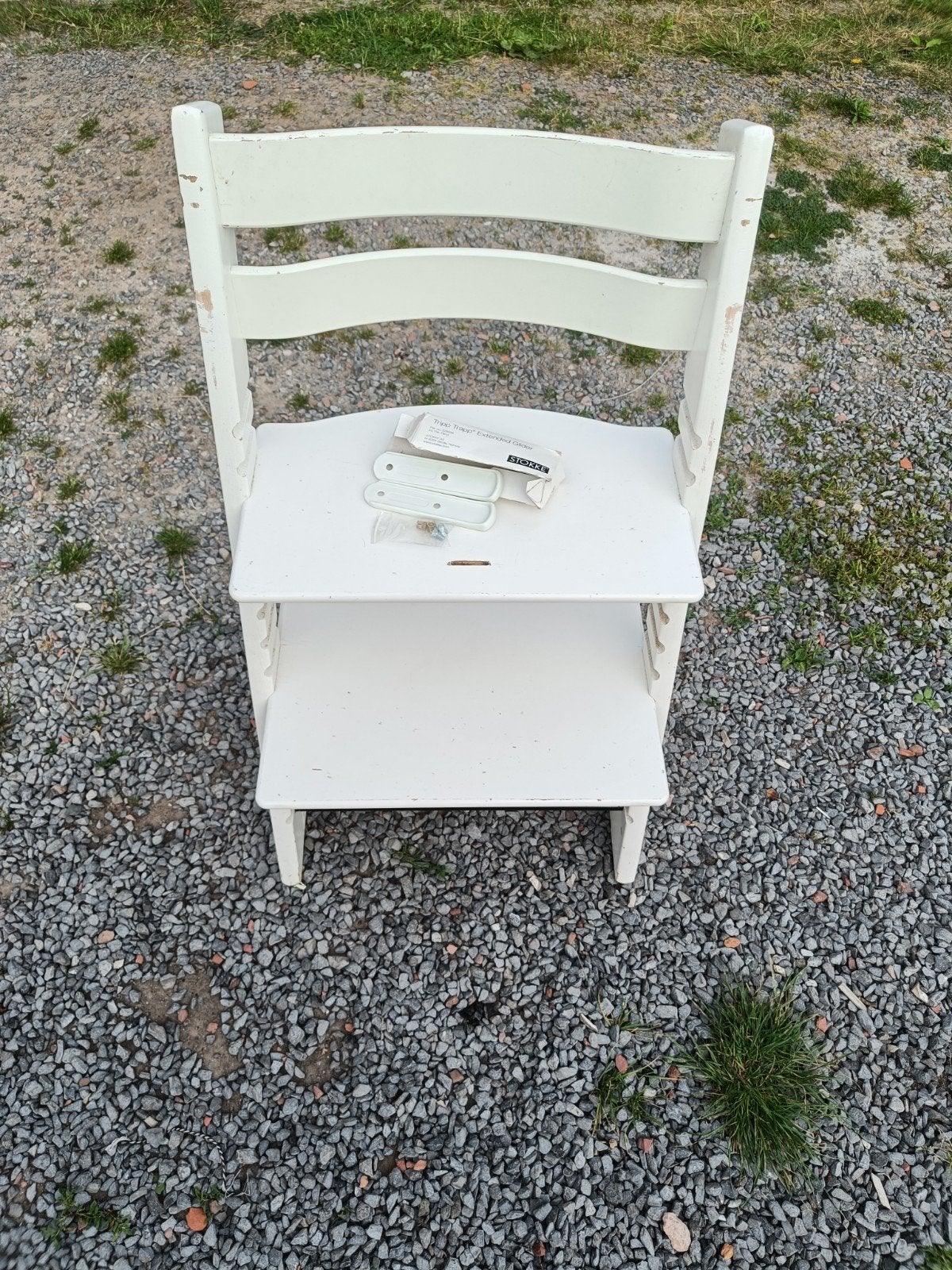 Witte meegroeistoel triptrap van Stokke, Ophalen, Meegroeistoel