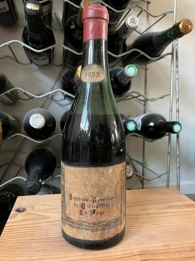 Bouteille de Nuits St. Georges 1953, Enlèvement ou Envoi, France, Vin rouge, Utilisé