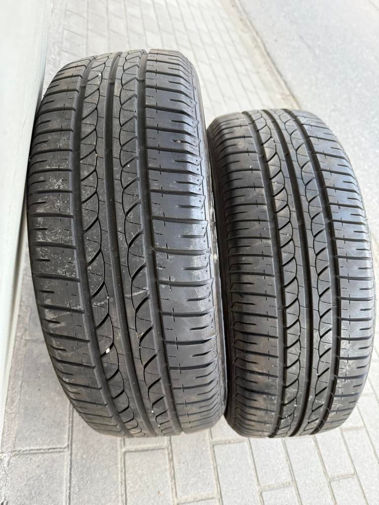 2 BRIDGESTONE 215 60 16 zomerbanden met 6-7 mm, Auto-onderdelen, Banden en Velgen, Ophalen, 16 inch, Band(en), Terreinwagen