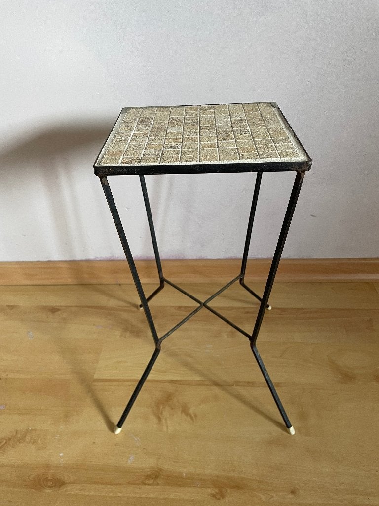 Plantentafeltje, Ophalen, Gebruikt, Brocante, Beige