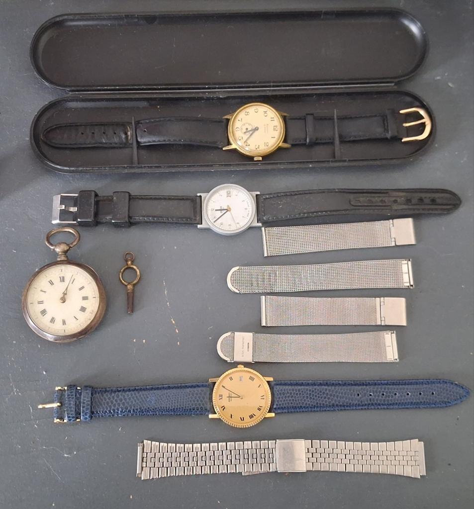 Lot horlogerie vintage - Montre à gousset, Seiko, Enlèvement ou Envoi, Avec bracelet, Inconnu