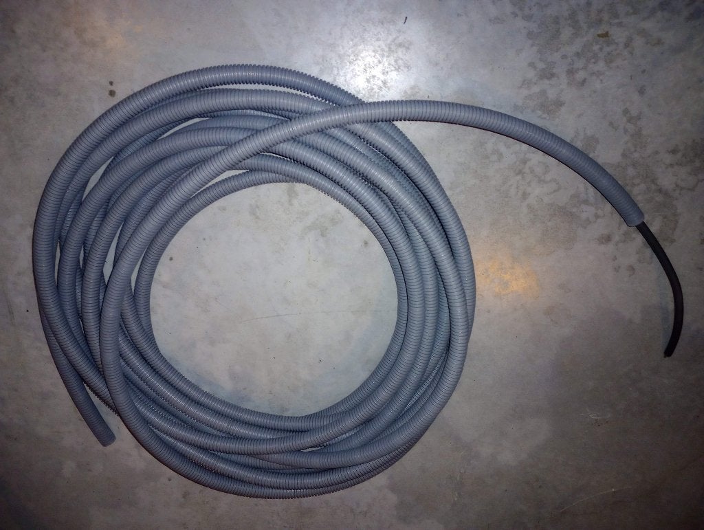 flex elek kabel 20mm  met XVB 3G2,5 mm² - ca.15 m, Enlèvement, Comme neuf, Autres marques, Câble ou Fil électrique