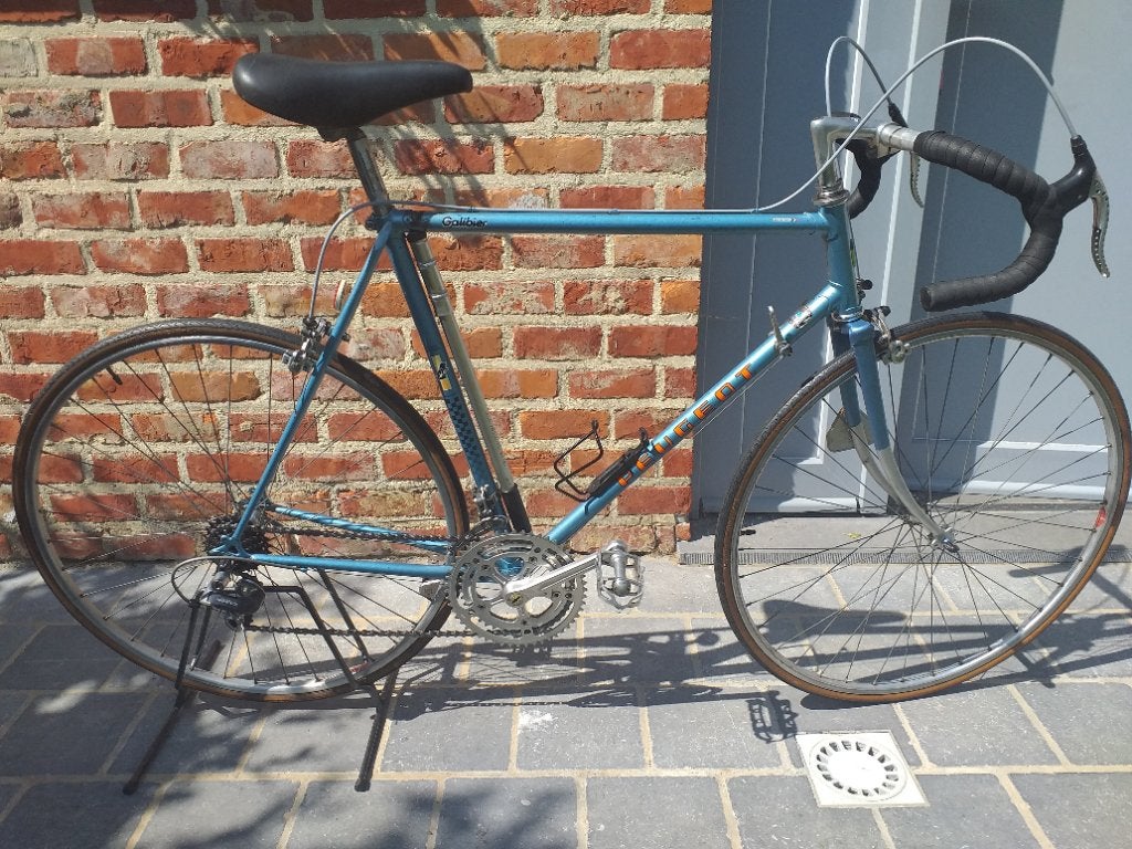 Ancien vélo Peugeot Galibier, 10 à 15 vitesses, Frein sur jante, Aluminium, 57 à 61 cm