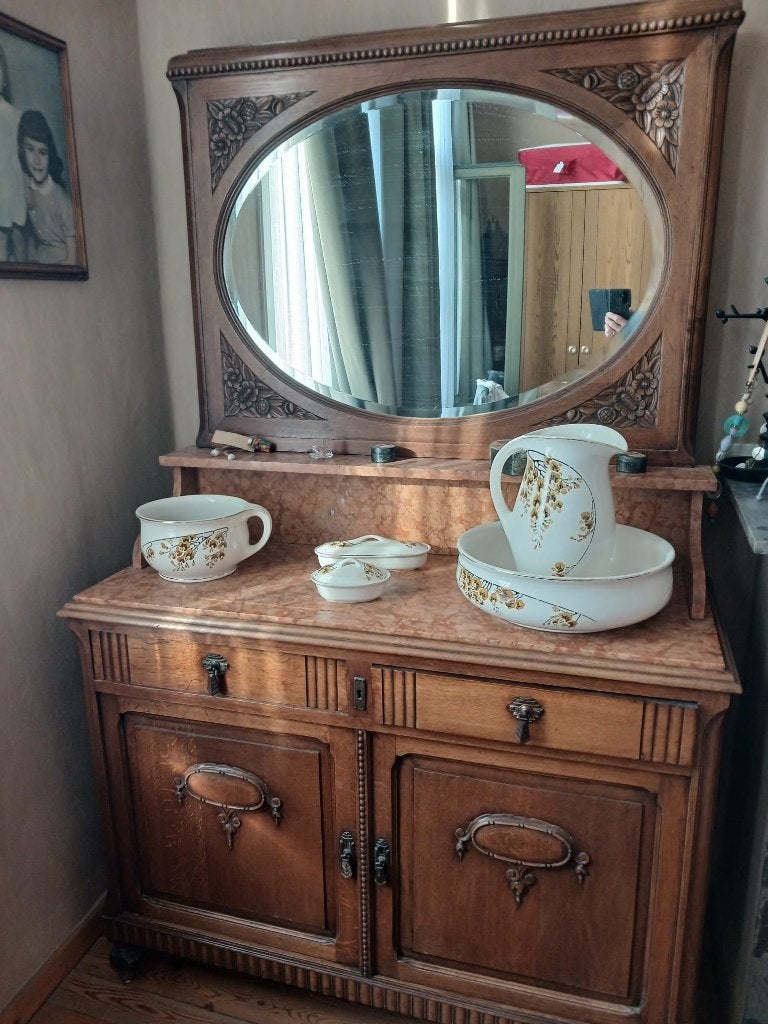 Antieke kaptafel, Ophalen, Gebruikt, 100 tot 150 cm, 100 tot 150 cm