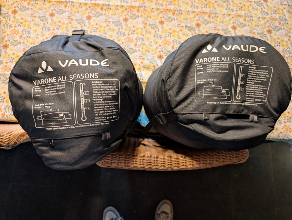 VAUDE slaapzakken voor twee personen