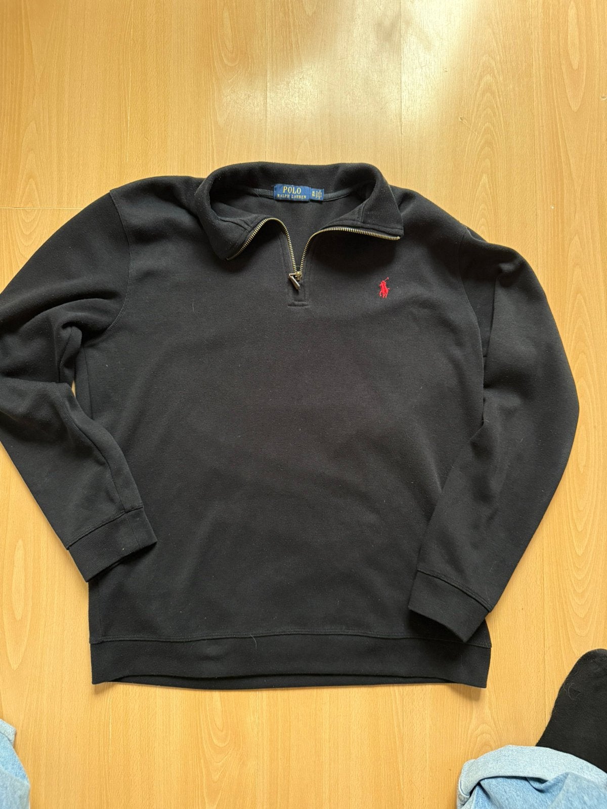 Polo Ralph Lauren Zipper, Kleding | Heren, Truien en Vesten, Ophalen of Verzenden, Zo goed als nieuw, Maat 56/58 (XL), Zwart