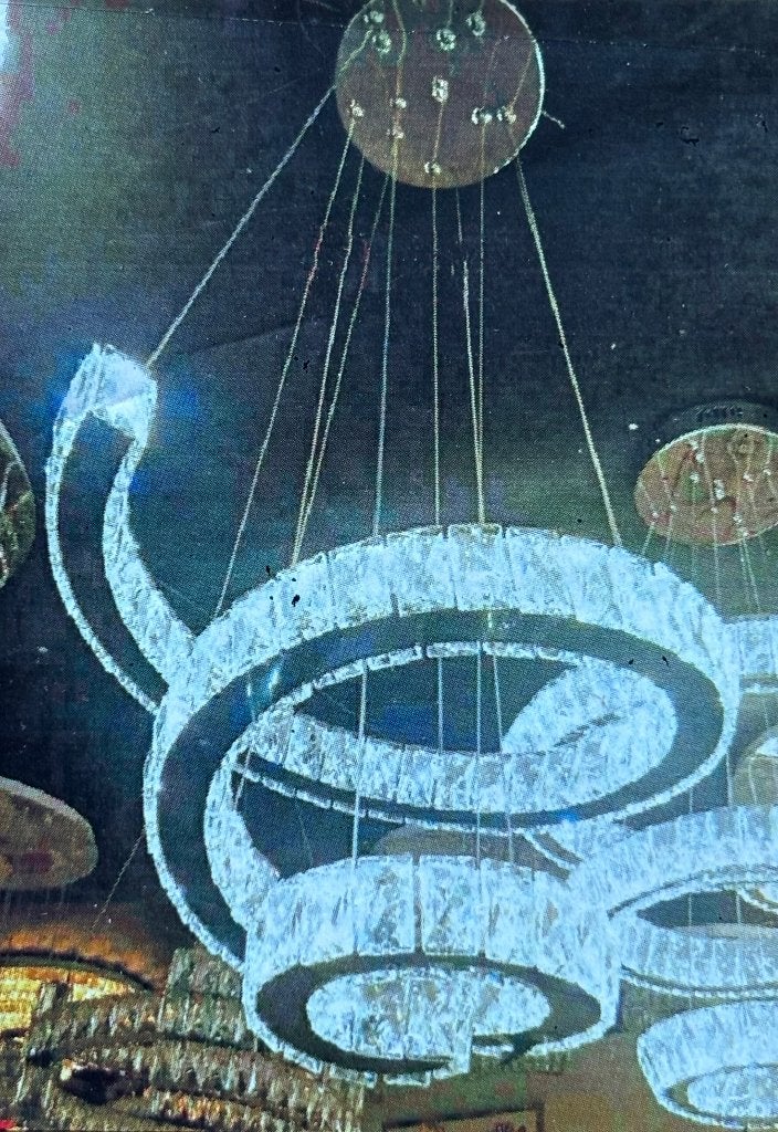 Verlichting Led luster NIEUW nog in originele verpakking, Antiek en Kunst, Ophalen of Verzenden