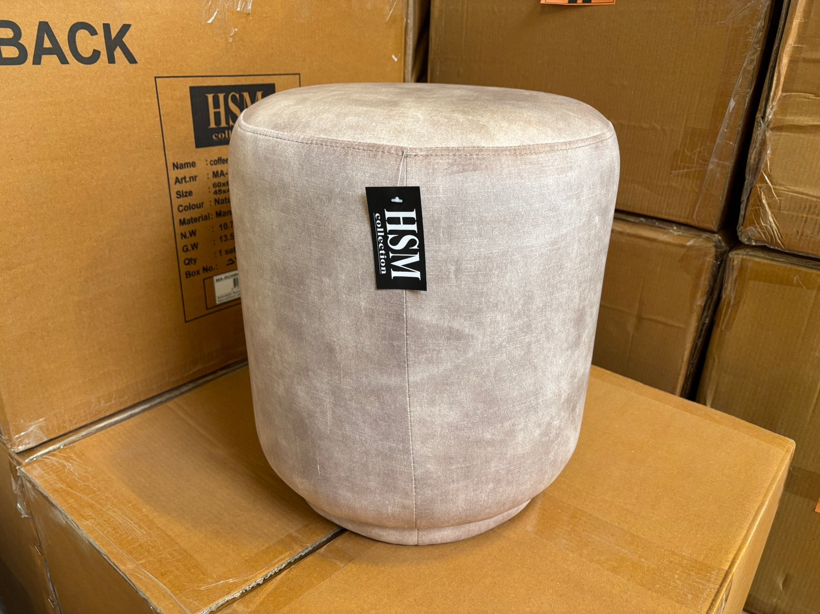 Nieuwe ronde poef otto small HSM collectie, Minder dan 50 cm, Rond, Nieuw, Minder dan 50 cm