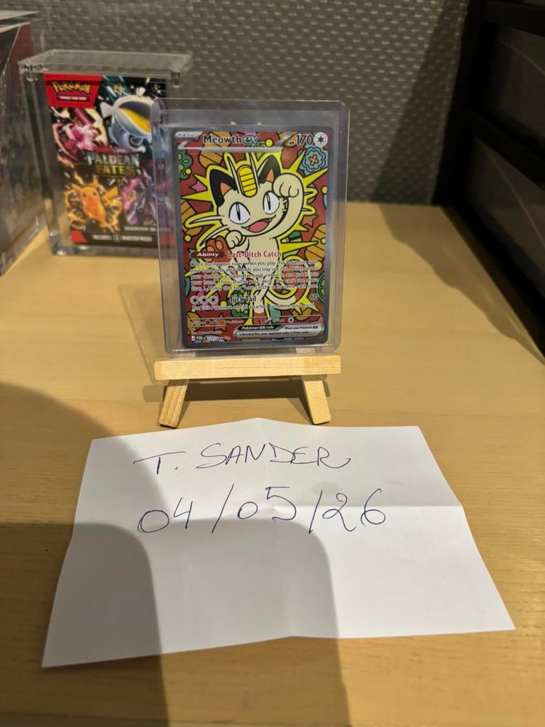 Perfect order meowth mooie centring, Hobby en Vrije tijd, Verzamelkaartspellen | Pokémon, Ophalen of Verzenden, Zo goed als nieuw