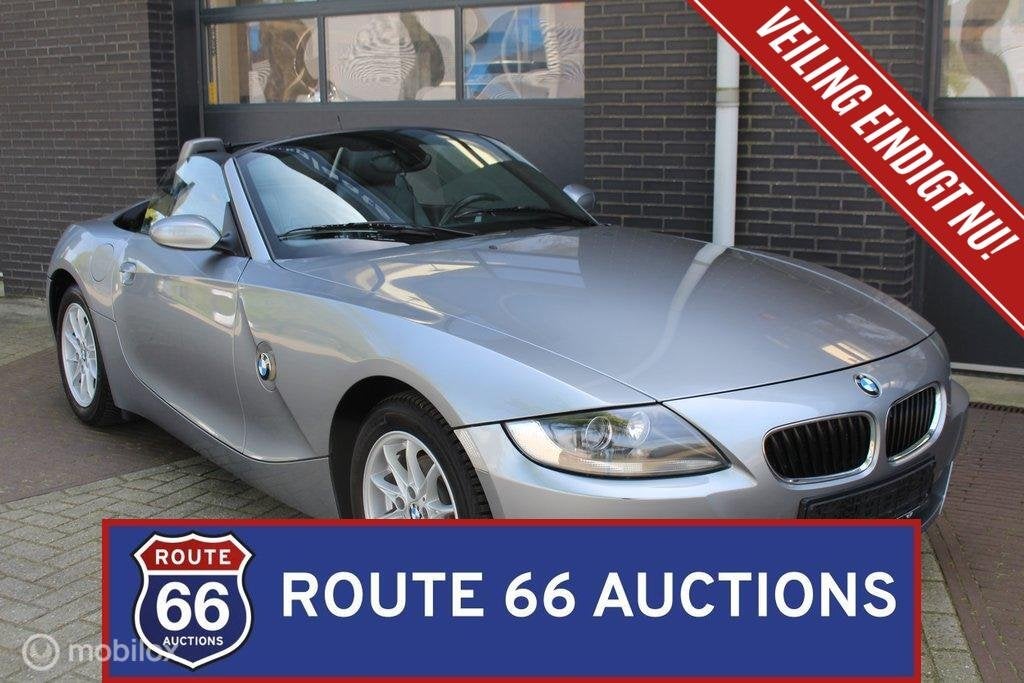 BMW Z4 2.0i | 2007 | Route 66 Auctions, Auto's, BMW, Gebruikt, Zwart, Bedrijf, Handgeschakeld