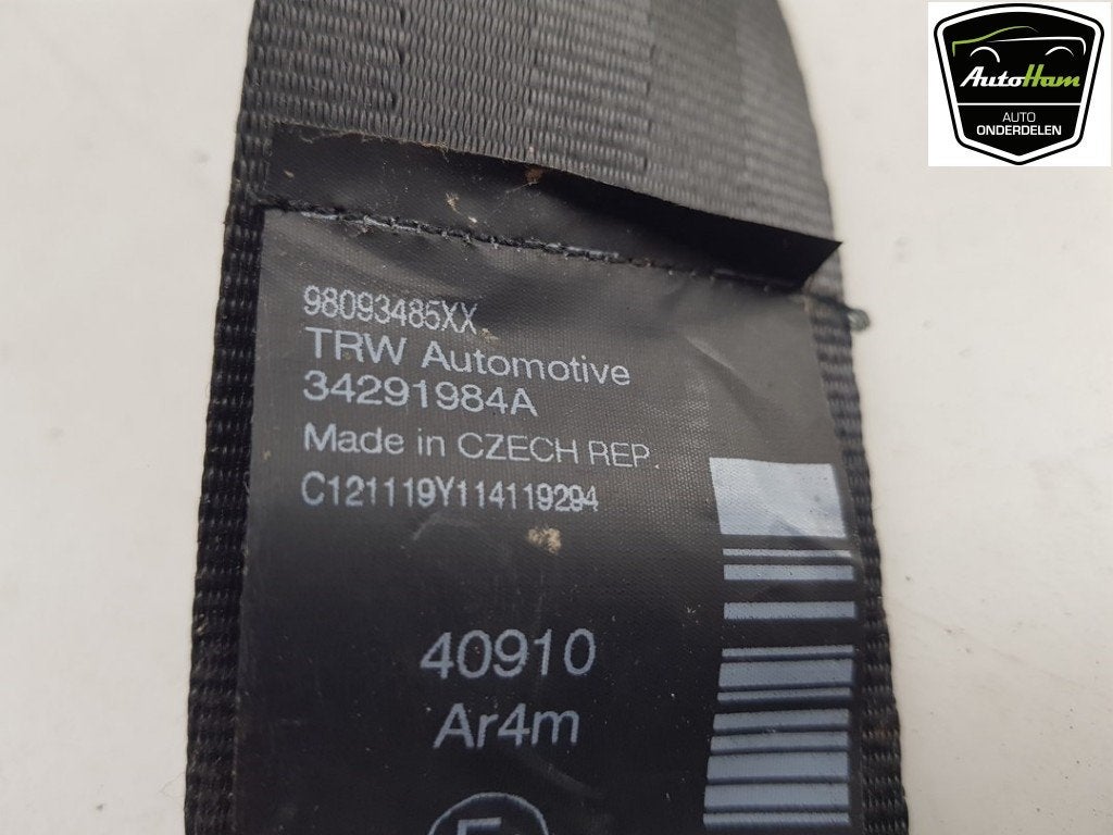 CEINTURE DE SECURITE ARRIERE DROITE Peugeot (|98093485XX|), Autos : Pièces & Accessoires, Habitacle & Garnissage, Utilisé, Peugeot