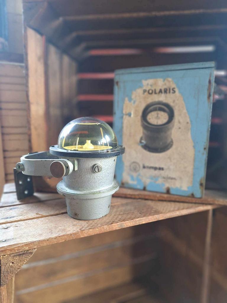 Antiek Scheepskompas - Observator Rotterdam (Type Polaris), Ophalen