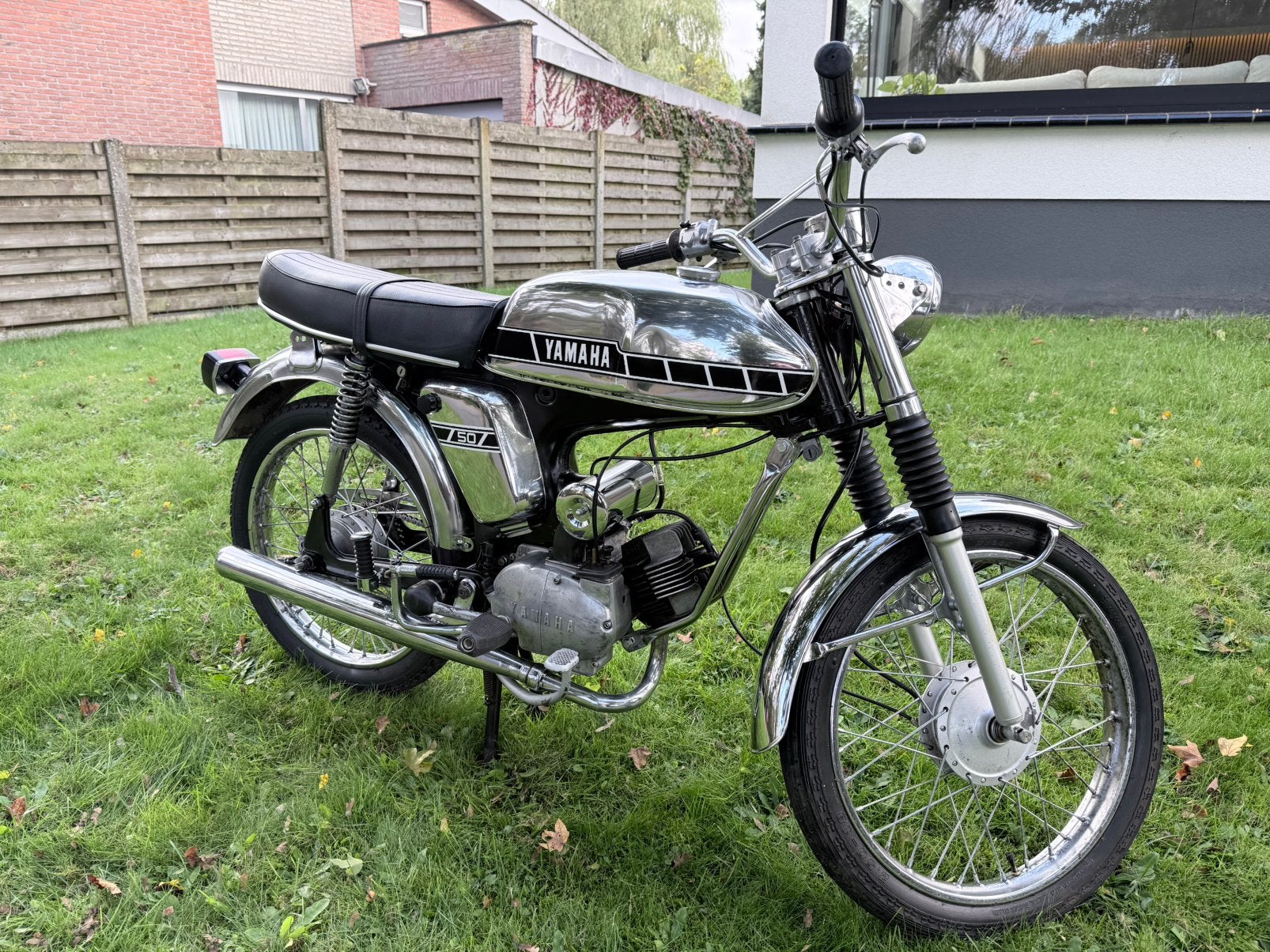 Yamaha fs1 3E9 50cc 1979 brommer, Ophalen, Yamaha, Klasse B (45 km/u), 4 versnellingen