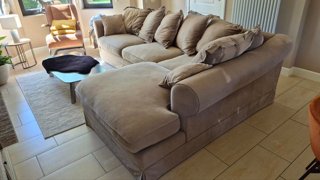 Landelijk hoeksalon, Huis en Inrichting, Ophalen, Gebruikt, Stof, Landelijk