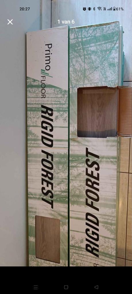 Rigid Kliklaminaat 16m2, Ophalen, Kunststof, Nieuw, 10 m² of meer