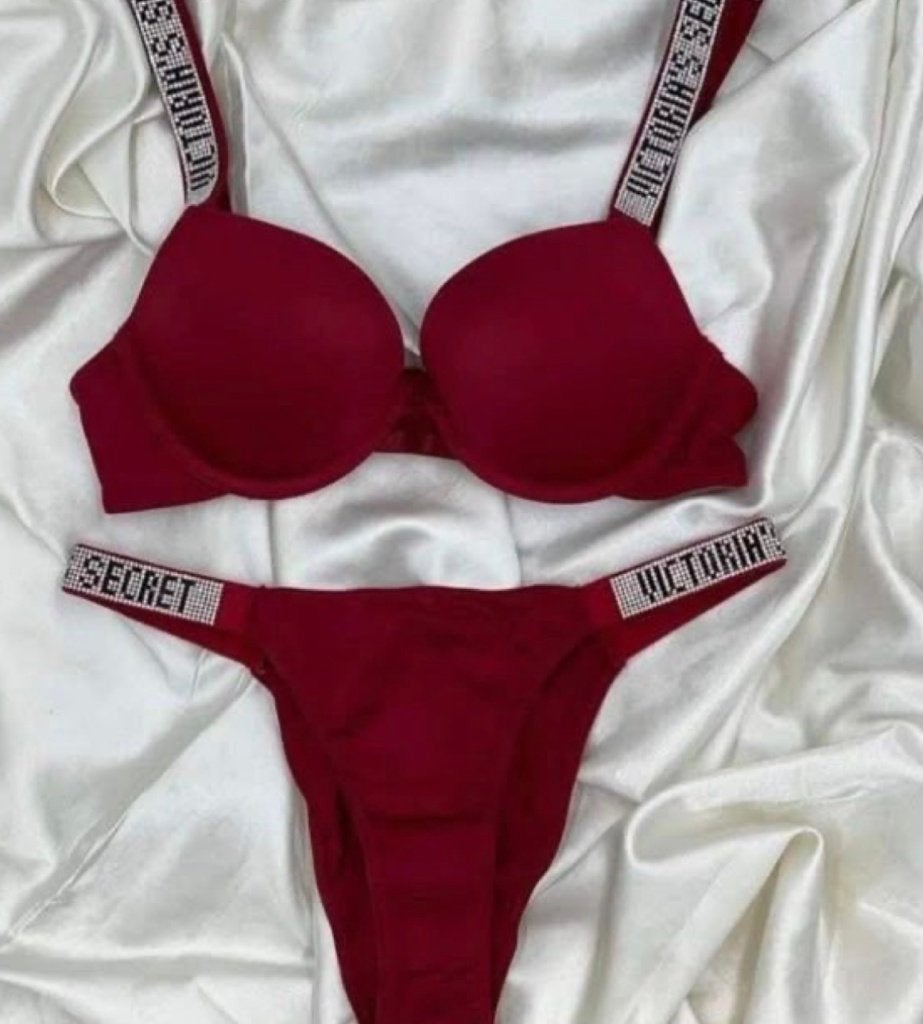 dames string set, ANDERE, Verzenden, Rood, Setje