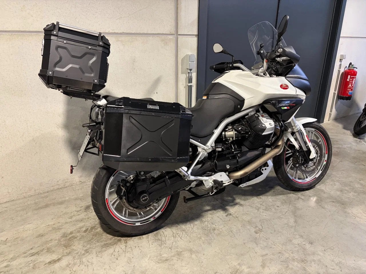 Moto Guzzi Stelvio 1200 originele hoogpoter met exclusief ka, Motoren, Bedrijf, Meer dan 35 kW, Overig, 1200 cc