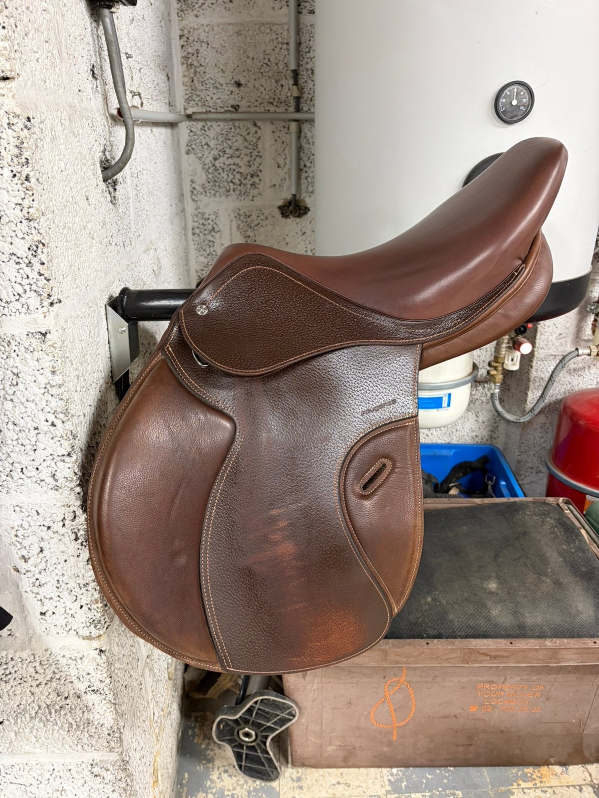 Fouganza veelzijdigheid zadel 17,5 inch, Dieren en Toebehoren, Ophalen, Gebruikt, Overige merken, M (17 inch)