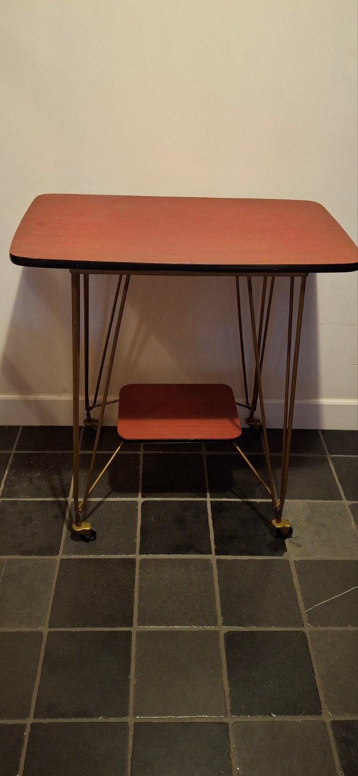 vintage tv meubel of retro bar tafel op wieltjes, Huis en Inrichting, Ophalen