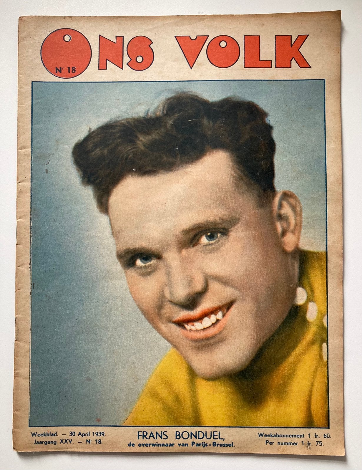 Ons Volk 30/04/1939 oa koers / Hamme / …, Boeken, Ophalen, Zo goed als nieuw