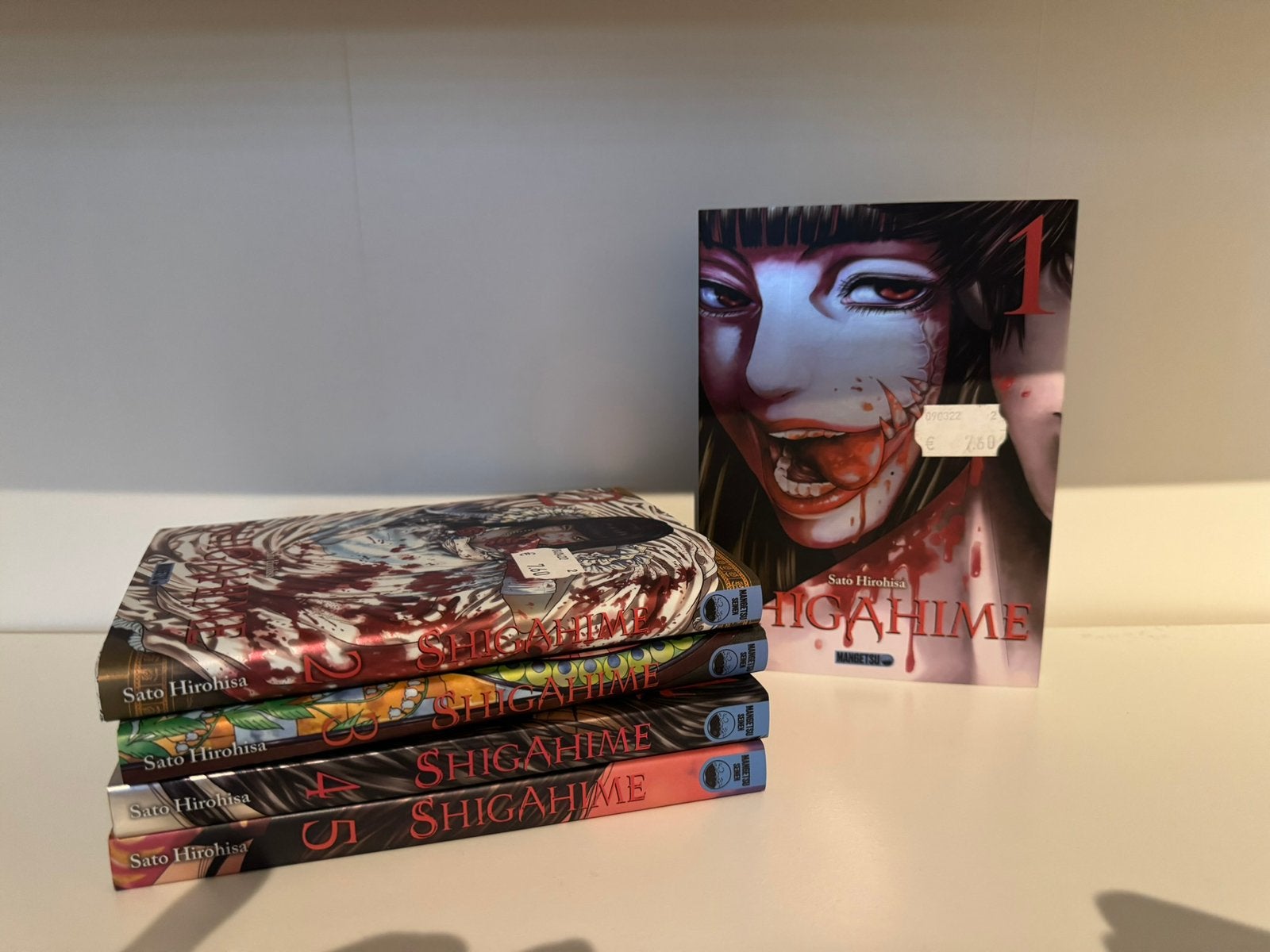 Manga - Shigahime - integrale - tome 1 a 5, Enlèvement, Comme neuf