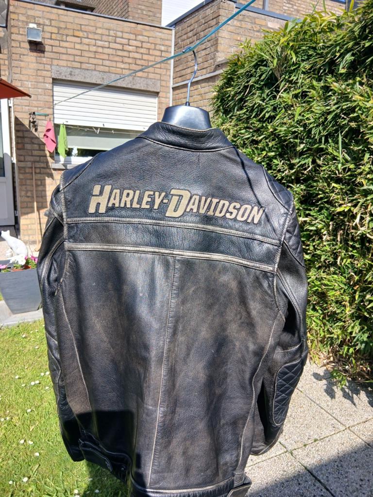LEDEREN HARLEY  DAVIDSON VEST, Motoren, Kleding | Motorkleding, Ophalen